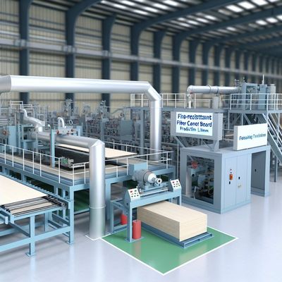 5-20 مليون متر مكعب / سنة خط إنتاج ألواح الأسمنت الليفية المقاومة للحريق مع خيارات قابلة للتخصيص سمك اللوح 3-25 مم