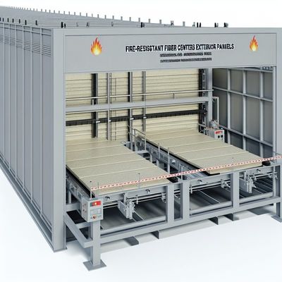 المقاومة للحريق الألياف الاسمنتية لوحات الخارجية آلة مع البناء الدائم وعمر الخدمة من 25 عاما وأكثر