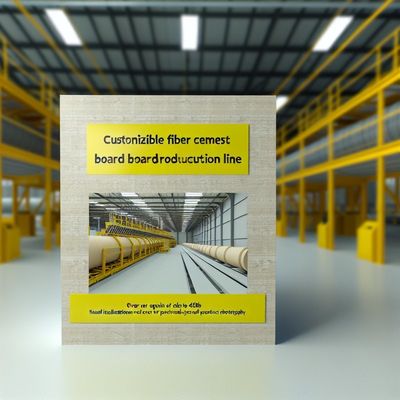 خط إنتاج ألواح الأسمنت الليفي القابلة للتخصيص مع عزل صوتي ≥45 ديسيبل