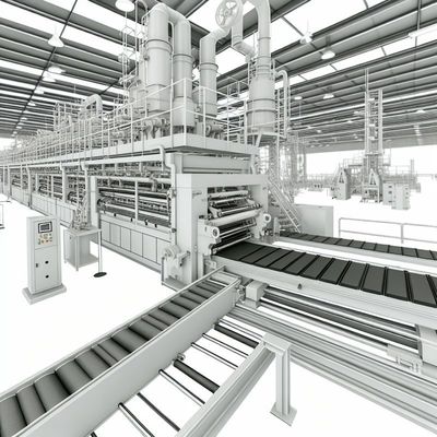 خط إنتاج ألواح الأسمنت الليفي الخارجية بطول 2400 مم مع امتصاص ماء ≤ 10%