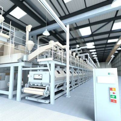 1.2-1.6g/cm3 كثافة خط إنتاج ألواح الأسمنت الألياف انخفاض امتصاص المياه للاستخدام الصناعي