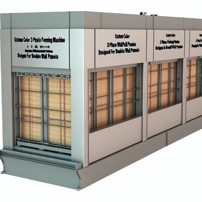 آلة تشكيل لوحات الحائط ثلاثية المراحل ذات الألوان المخصصة للوحات الحائطية المزدوجة