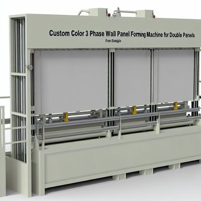 آلة تشكيل لوحات الحائط ثلاثية المراحل ذات الألوان المخصصة للوحات الحائطية المزدوجة