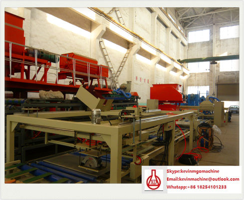 آلات صنع مواد البناء لمادة Mgo / Mgcl / شبكة الألياف الزجاجية الخام